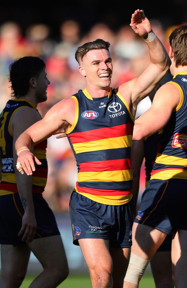 Ben Keays finished strong. Picture: Sarah Reed/AFL Photos