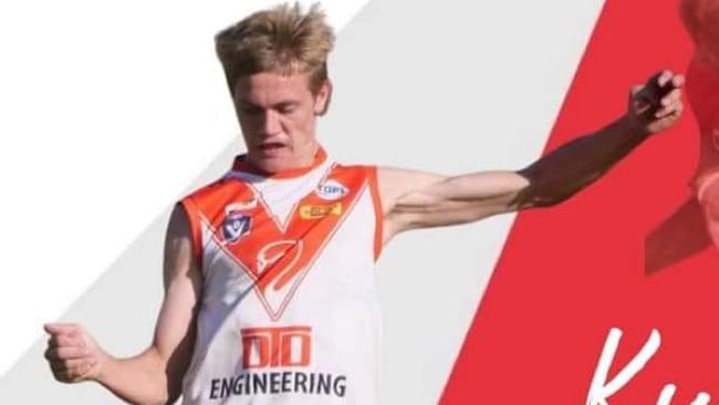 Kyle Cooper is a young gun on the rise for Chiltern. Picture: Chiltern Football Netball Club.