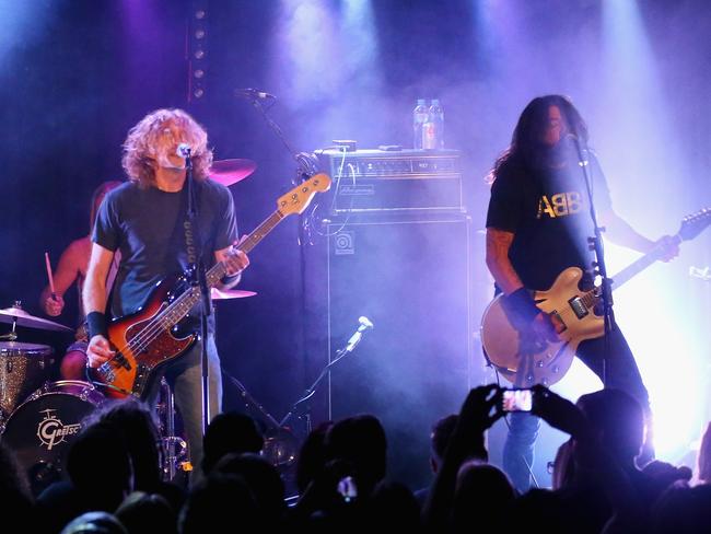 Grohl came down under to rock. Picture: Getty