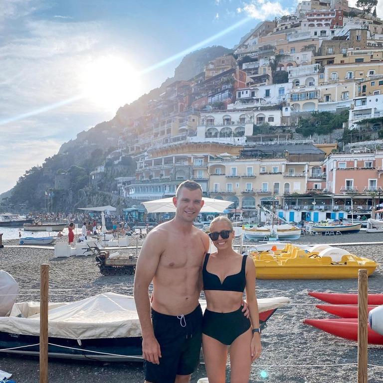 The pair spent time on the Amalfi Coast. Picture: Instagram