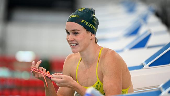 Australian swim team training at L'odyssee Aquatic Complex Chartres, France. Alexandria Perkins Picture: Delly Carr/Swimming Australia