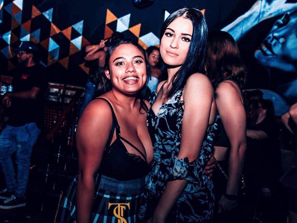 Kat Valstar (left) and Sabrina Lekaj spent Saturday night together. Picture: Supplied by Kat Valstar