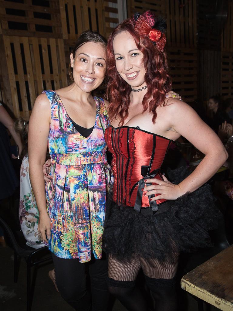 Anna Stovdemire and Gina Mitchell at Drag Queen Bingo in Miami Marketta. Picture: Andrew Meadowcroft