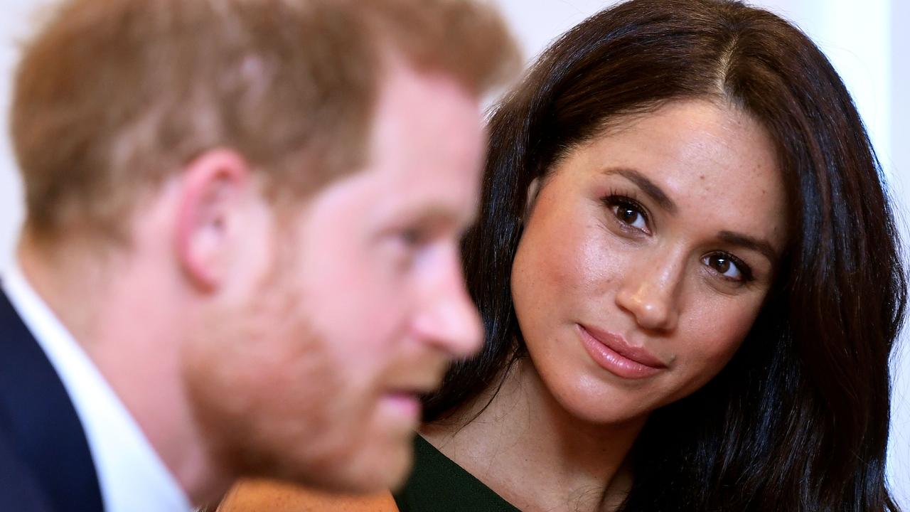 Meghan is said to have chosen to support Harry from afar. Picture: AFP.