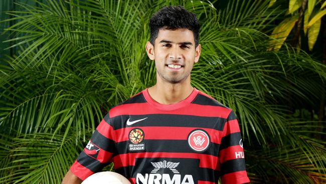 Shayne D'Cunha,19, has just signed a senior contract with the Western Sydney Wamderers.Shayne D'Cunha
