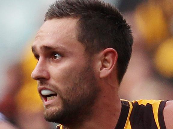 AFL Round 2. Hawthorn vs. Adelaide Crows at the MCG. Hawthorn's Jack Gunston     . Pic: Michael Klein