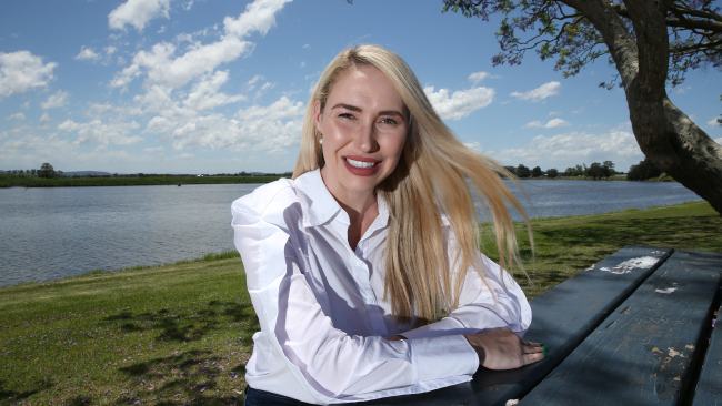 Brooke Vitnell – who is contesting Paterson in New South Wales – reported an incident to police after a minor injury to her hand. Picture: Peter Lorimer.