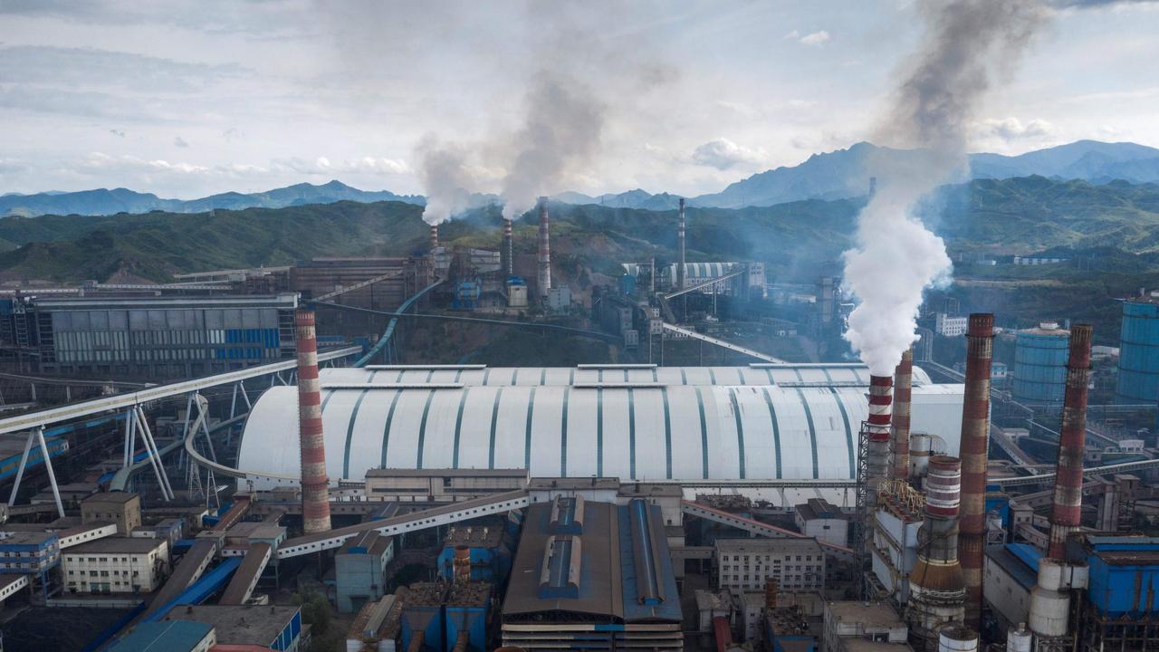 A steel factory in Chengde, China's northern Hebei province. Picture: Fred Dufour/AFP