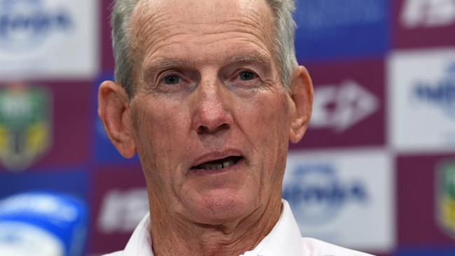 As revealed by <i>The Courier-Mail</i>, Wayne Bennett has been offered another role for 2020. Picture: AAP Image/Dave Hunt