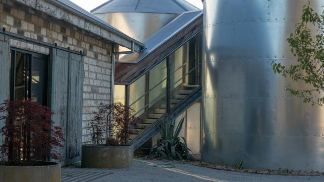 Stairs leading to the two silo spaces. Picture: Kate Lafferty