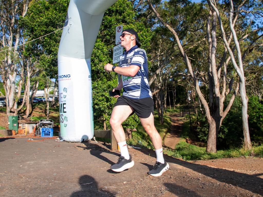 Chris Parker completing the 5km hike.Hike for Homeless held at Jubilee Park. October 19th, 2024