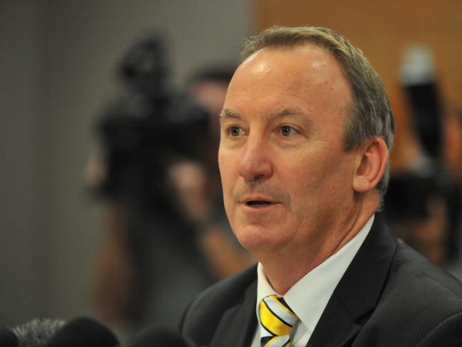 Eagles CEO Trevor Nisbett: “I worry about Ben every day.’’ Picture: Stewart Allen