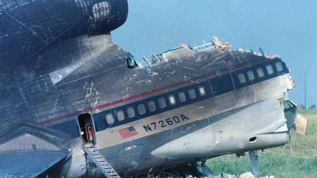 The remains of Delta Air Lines Flight 191. Picture: Getty Images