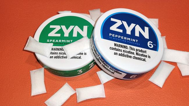 Zyn brand nicotine pouches. Picture: Supplied