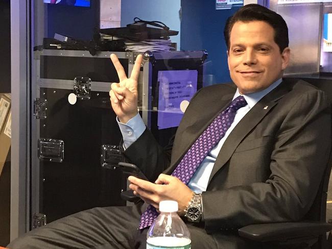 Anthony Scaramucci after his first television interview since being fired from the White House. Picture: Twitter