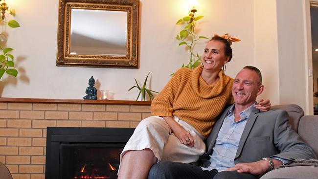 Adelaide husband and wife "love coach" team Mark and Monica Sandercock. At their Pooraka home. Picture: Tom Huntley