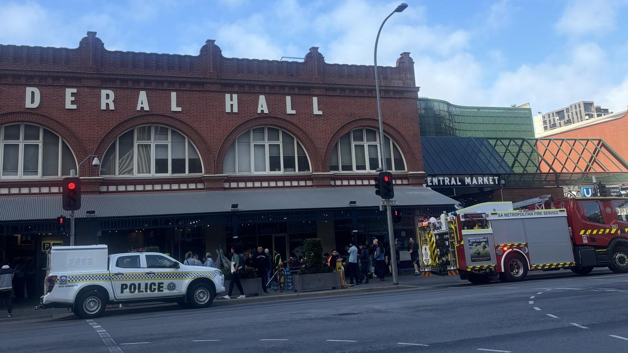 Early morning market shoppers were shocked to find the Adelaide Central Market closed on Saturday morning after emergency services were called out to reports of a fire in the car park.