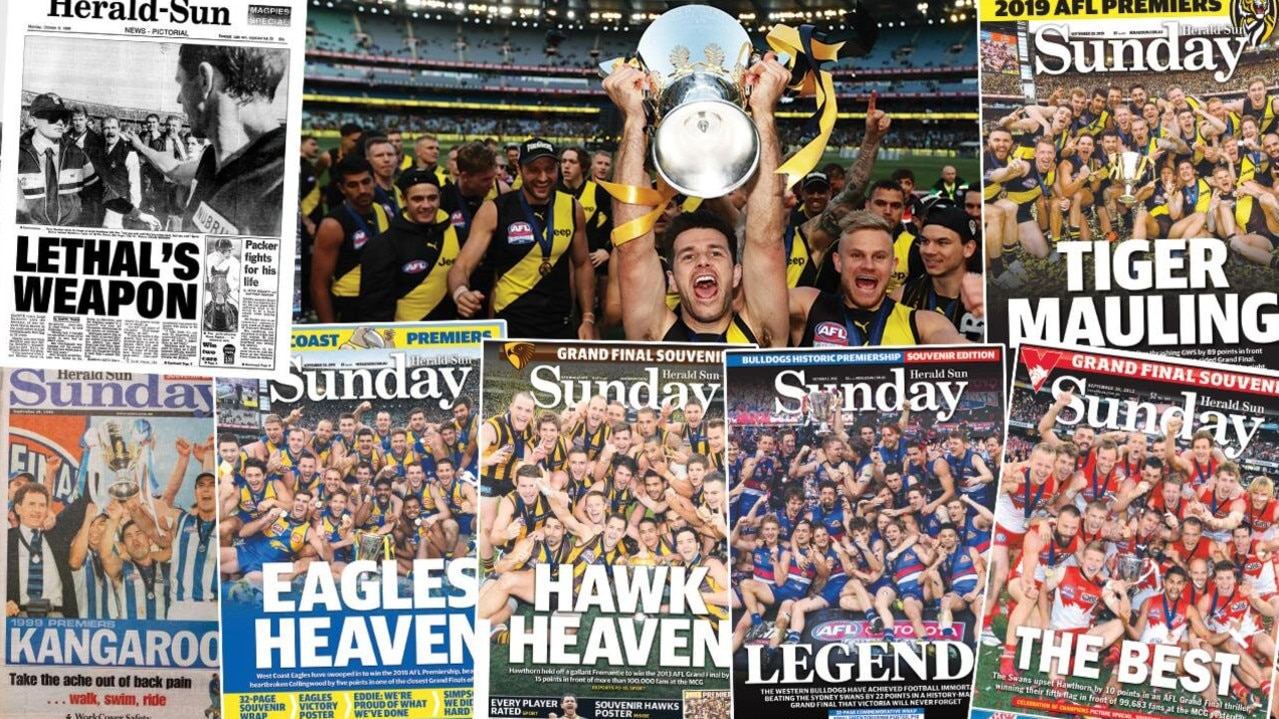 AFL Grand Final Souvenirs: Posters, Team Downloads | Herald Sun