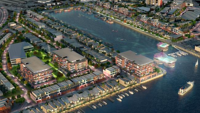 An artist’s impressions of the Port Adelaide waterfront development by Starfish Developments.