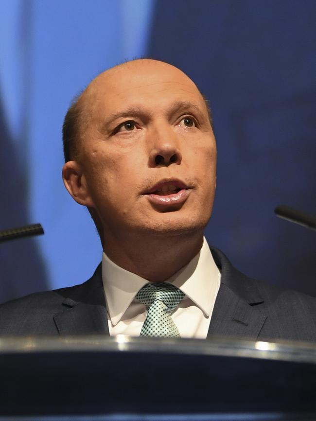 Home Affairs Minister Peter Dutton. Picture: AAP Image/Lukas Coch