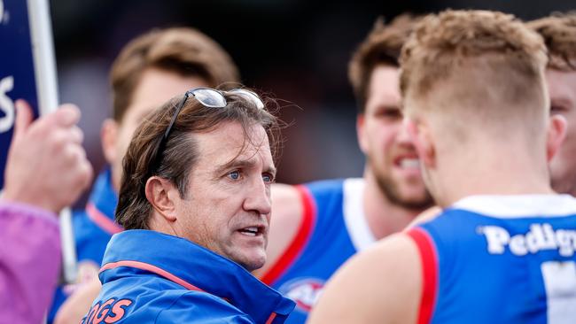 Luke Beveridge can’t seem to get the best out of his Dogs. Picture: Getty Images