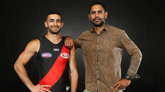 Nathan Lovett-Murray says Essendon’s decision to hand Adam Saad his old number has given him closure. Picture: Michael Klein