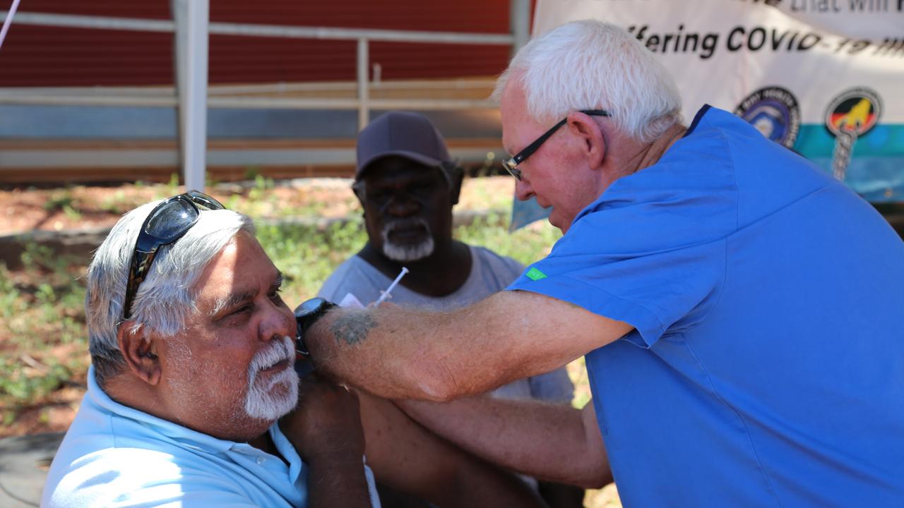 Issues of complacency and misinformation have been partially blamed for the slow take-up of the vaccine in Indigenous communities. Picture: Kimberley Aboriginal Medical Services