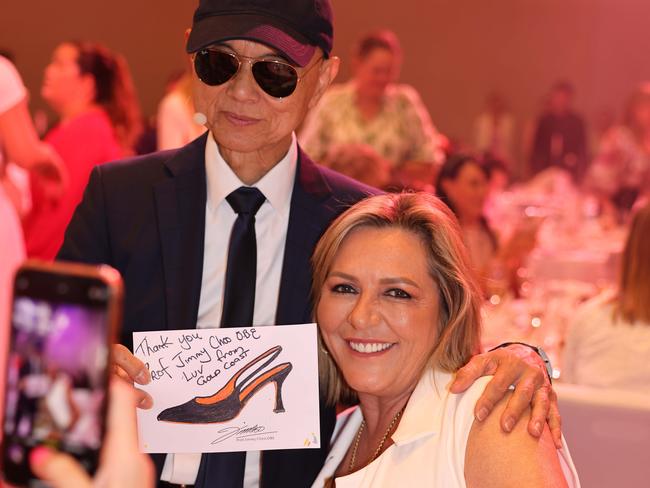 Prof. Jimmy Choo and Loretta Sheerin at a masterclass and afternoon tea with Prof. Jimmy Choo at the Langham Hotel Gold Coast. Picture, Portia Large.