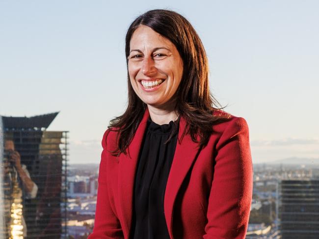 15/08/2023 Transurban Chief Executive Officer Scott Charlton with Chief Financial Officer Michelle Jablko, pictured at their Melbourne HQ. Photo: Aaron Francis / Transurban