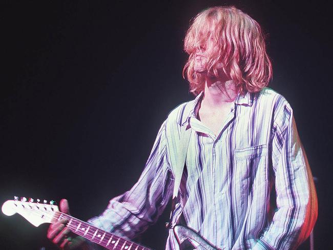 Kurt Cobain struggled with drugs and fame. Picture: AFP