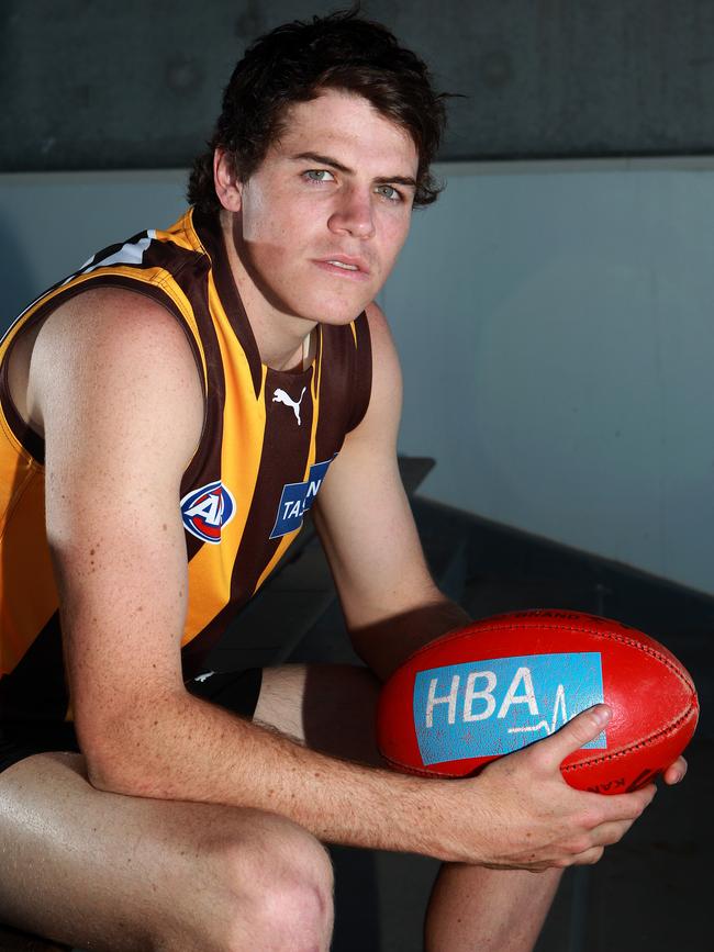 And a bit more serious in Hawks colours.