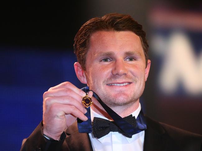 Patrick Dangerfield after winning the 2016 Brownlow Medal. Picture:Wayne Ludbey