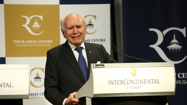 Ramsay Centre chairman John Howard. Picture: Britta Campion