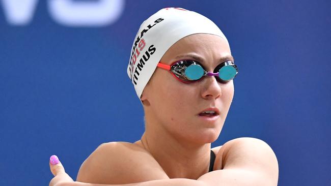 Australian swimmer Ariarne Titmus. (AAP Image/Darren England)