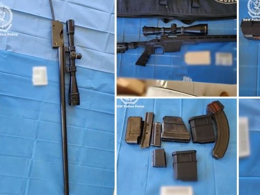 Police busted a number of guns from the Culburra Beach home. Picture: NSW Police