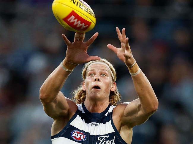 Sam De Koning is out of contract in the end of the season. Picture: Michael Willson/AFL Photos via Getty Images