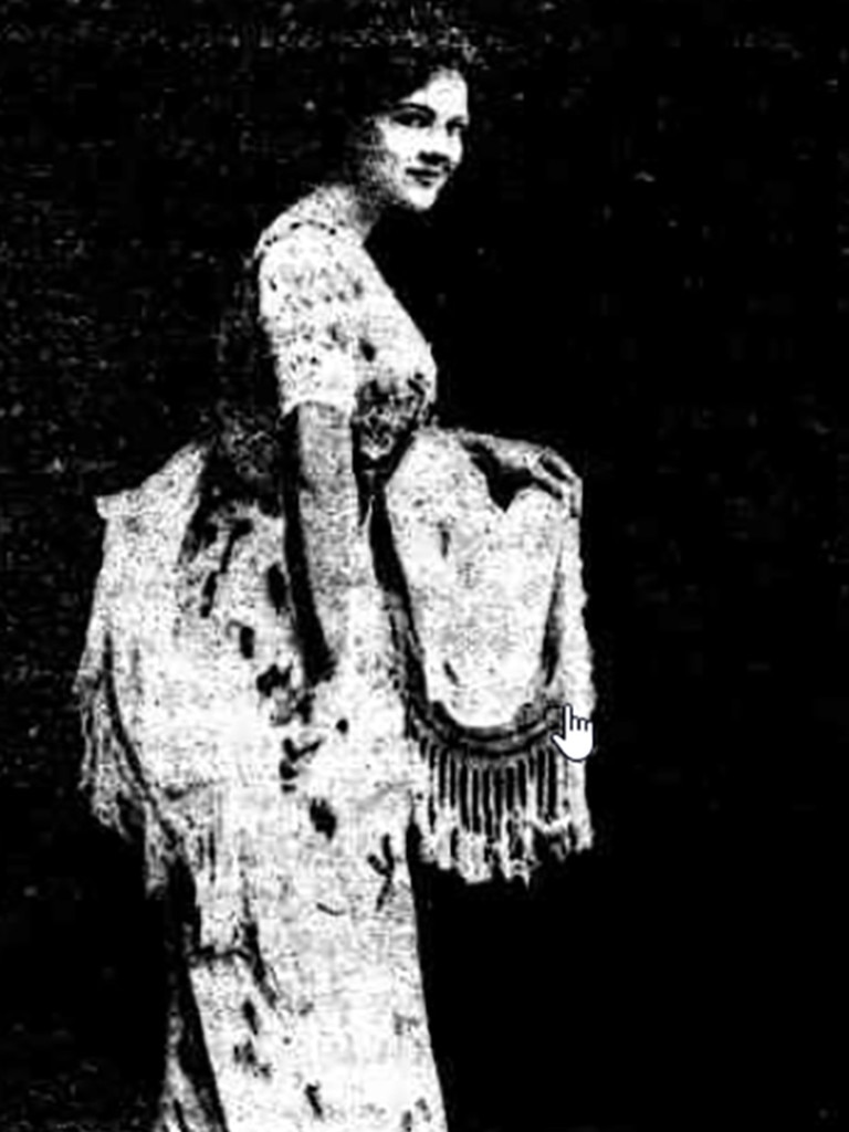 Actor Connie Waugh, whose ghost is said to haunt the Mitre Tavern. News articles from the early 1900s reported that she was the mistress of Sir Rupert Clarke, with the pair seen together at the races, cafes and theatres in Melbourne.