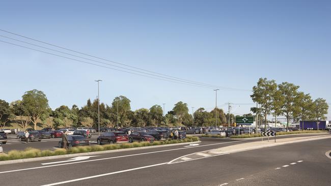 An artist's impression of the new car park spaces at the Craigieburn Station car park. Image: VicTrack