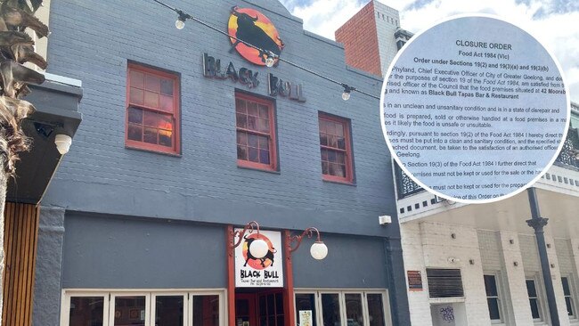 Black Bull Tapas Bar and Restaurant on Moorabool St will close according to a council order. Picture: Michaela Meade