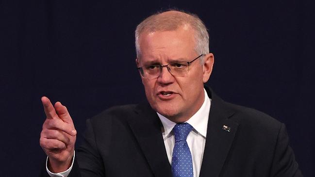 Scott Morrison, as leader, has taken responsibility for the loss and resigned as Liberal leader. Picture: Nigel Hallett