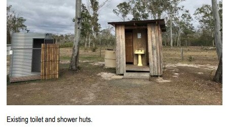 Buxton Bush Camp’s shower and toilet facilities on offer for guests.