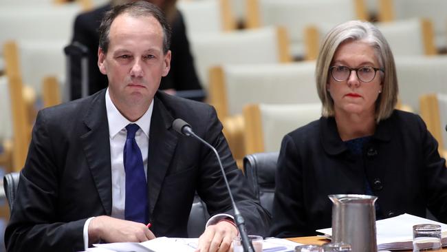 Key economic advisers: Chair of ASIC James Shipton and Deputy Chair Karen Chester. Picture: Gary Ramage