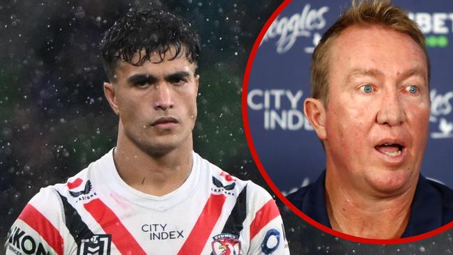Trent Robinson (inset) has spoken out in defence of Joseph-Aukuso Suaalii.