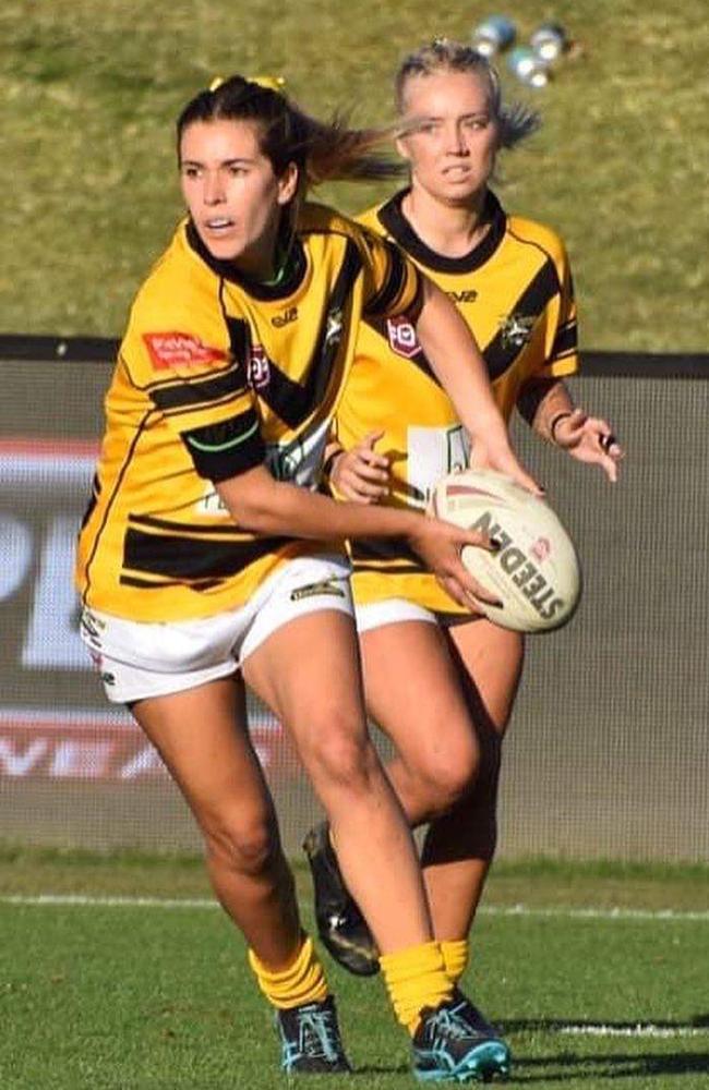 Caloundra Sharks women's player Ella-J Harris has been named as a player to watch.