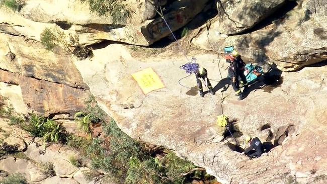 Emergency services were called after Blayd Lyddieth didn’t resurface. Picture: Channel 9