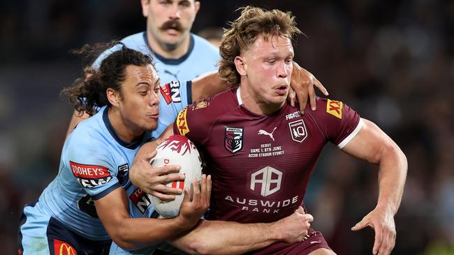 Reuben Cotter was one of Queensland’s best in Origin I. Picture: Cameron Spencer/Getty Images