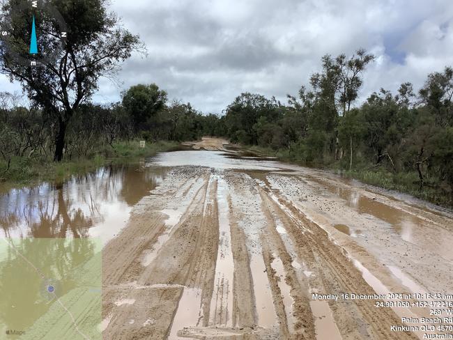 Queensland Parks and wildlife rangers have installed signs advising visitors to Kinkuna the park is closed to the public.