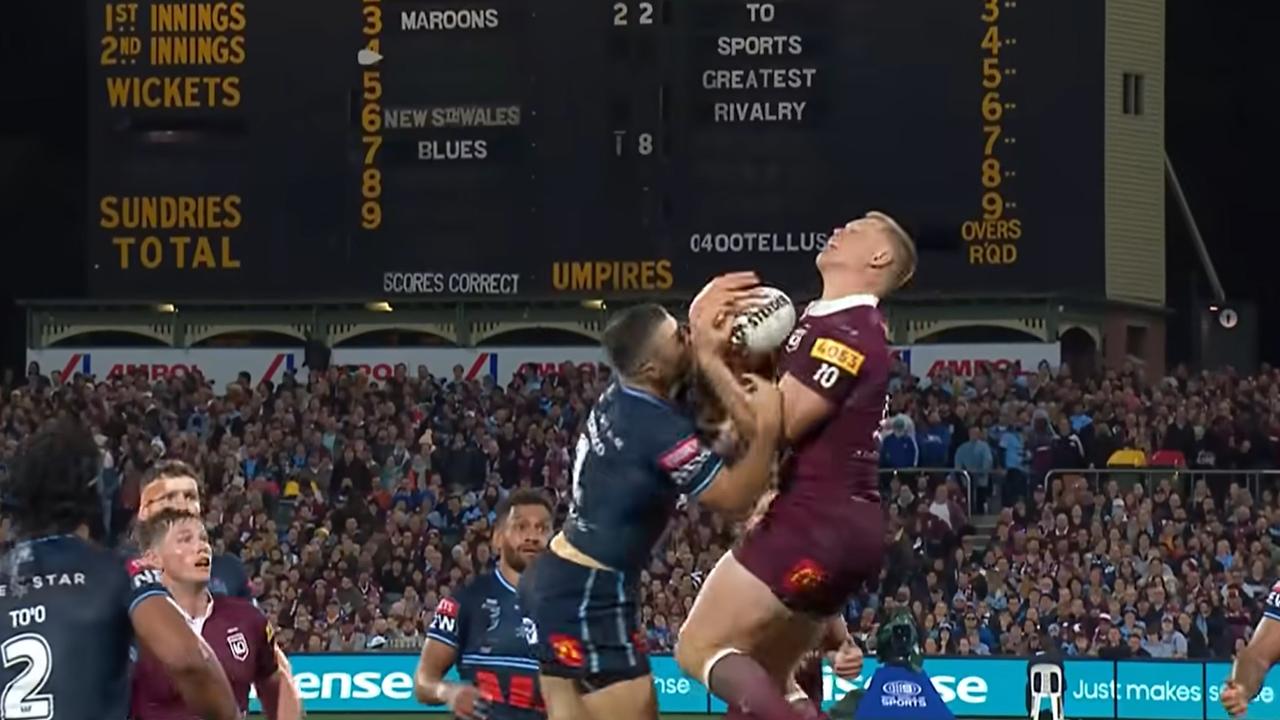 Collins came up with a huge play late in the game to set up Cameron Munster for a try. Picture; Supplied