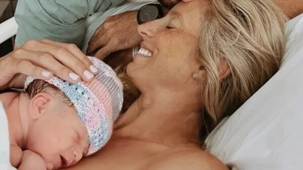 Former netballer Laura Geitz and her husband Mark Gilbride have announced the birth of their fourth child Pippa Goldie Gilbride who will join Barney, Franky and Billie Mae Picture Instagram