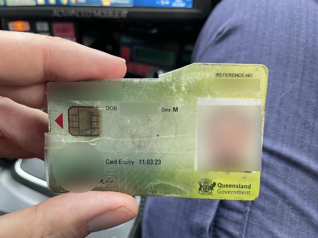 The man's allegedly altered ID card. Picture: NSW Police Traffic and Highway Patrol.